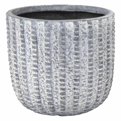 Bloempot Arkansas Egg Washed - D25 X H25cm - Lichtgrijs