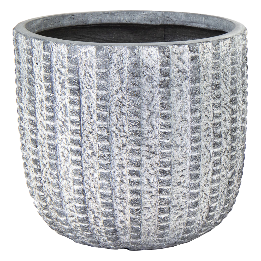 Bloempot Arkansas Egg Washed - D25 X H25cm - Lichtgrijs 1 Bloempot Arkansas Egg Washed - D25 X H25cm - Lichtgrijs