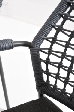 Barista Dining Stoel - Blauw - Incl. Kussen -Elho Verkoop barista dining stoel blauw incl kussen 5 3