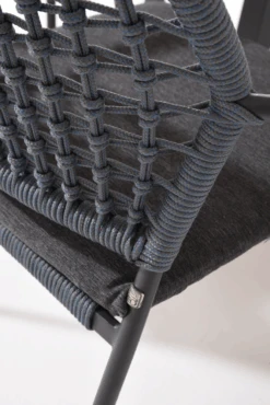 Barista Dining Stoel - Blauw - Incl. Kussen -Elho Verkoop barista dining stoel blauw incl kussen 6 3