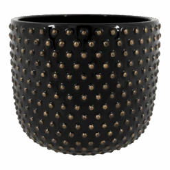 Bloempot Bolino - D21 X H17cm - Shiny Black