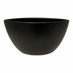 Bloempot Petra Ovaal - L32 X B17 X H17cm - Mat Zwart