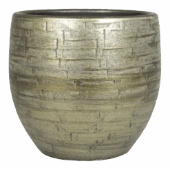 Bloempot Steef - D37 X H36cm - Industrieel Goud