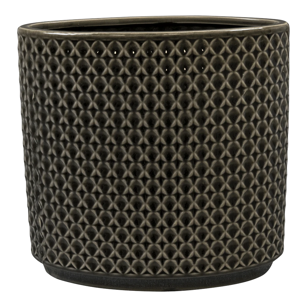 Bloempot Thies Ovaal - L26 X B12 X H25cm - Shiny Purple 1 Bloempot Thies Ovaal - L26 X B12 X H25cm - Shiny Purple