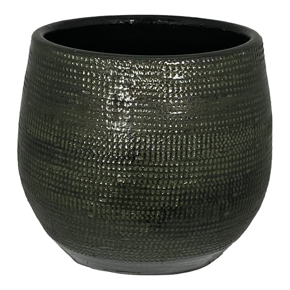 Bloempot Tokio - D32 X H30cm - Groen 1 Bloempot Tokio - D32 X H30cm - Groen