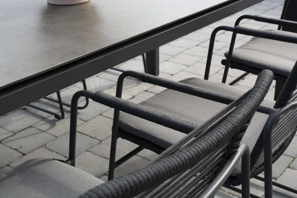 Elba Dining Stoel - Antraciet - Incl. Kussen 4 Elba Dining Stoel - Antraciet - Incl. Kussen - Afbeelding 4