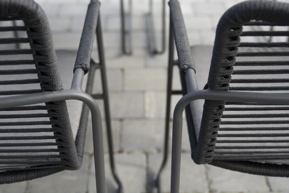 Elba Dining Stoel - Antraciet - Incl. Kussen 5 Elba Dining Stoel - Antraciet - Incl. Kussen - Afbeelding 5