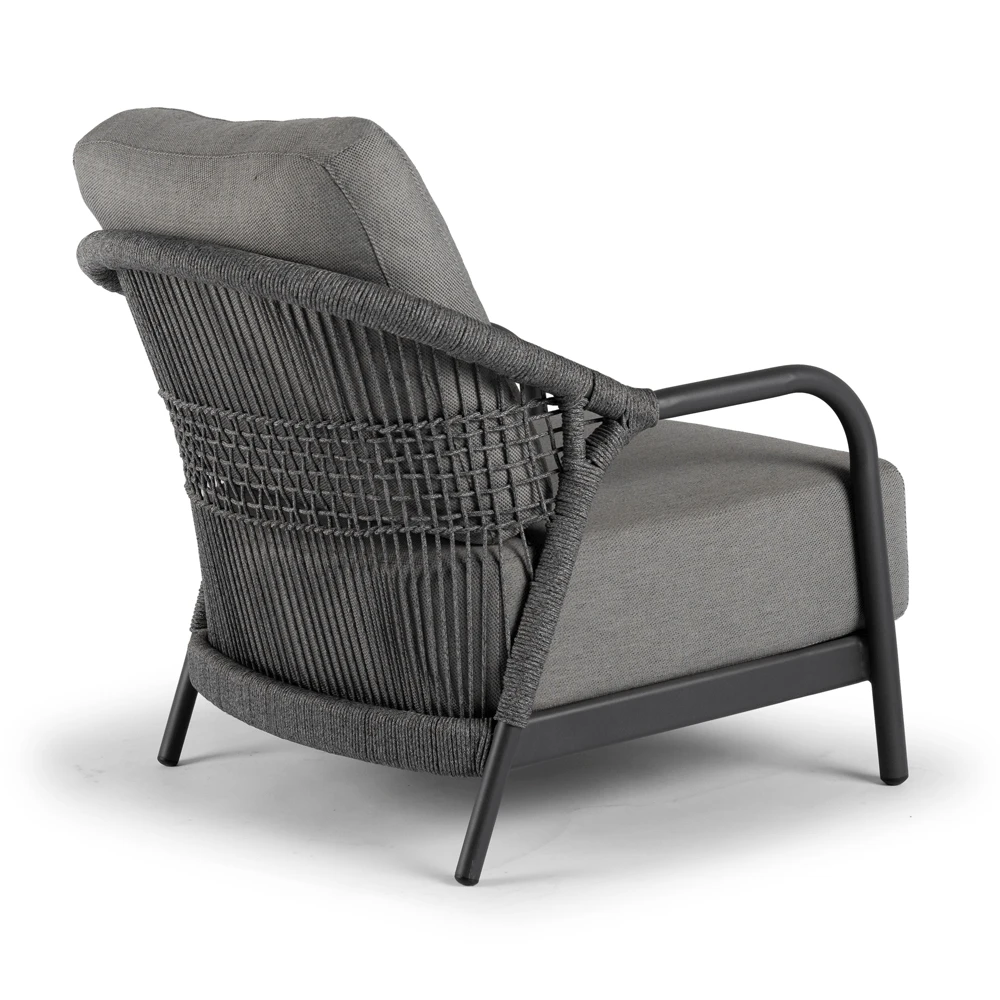 Fiona Loungestoel - Charcoal 2 Fiona Loungestoel - Charcoal - Afbeelding 2