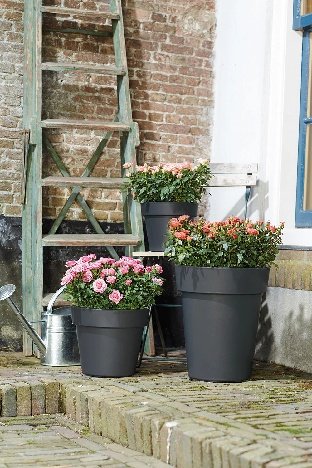 Bloempot Elho Green Basics Top Planter 47cm - Living Black 2 Bloempot Elho Green Basics Top Planter 47cm - Living Black - Afbeelding 2