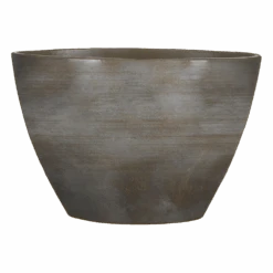 Bloempot Lester Ovaal - L40 X B20 X H27cm - Donkergrijs