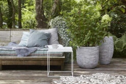 Capi Bloempot Bol Nature Rib NL - D55 X H53cm - Ivoor -Elho Verkoop pot bol rib nl 54x52 ivoor bloempot 6 9