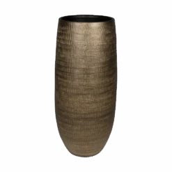Bloempot Ryan Hoog - D21 X H68cm - Shiny Gold