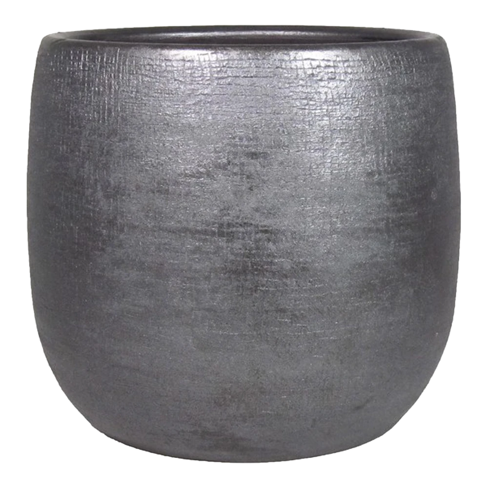 Bloempot Mira - D29 X H27cm - Antraciet 1 Bloempot Mira - D29 X H27cm - Antraciet