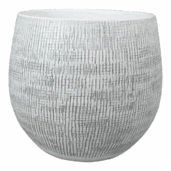 Bloempot Ryan - D26 X H26cm - White Black