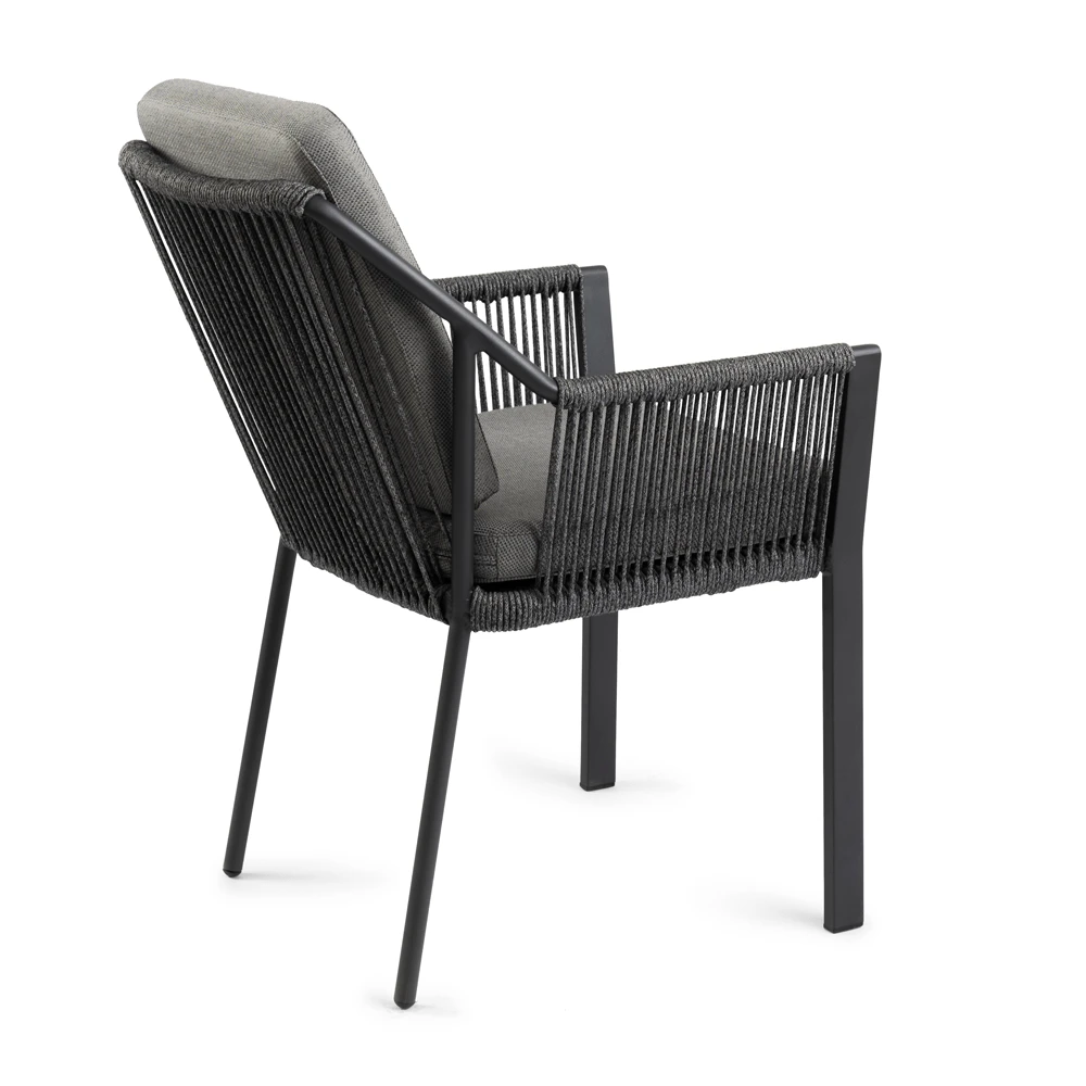 Tuinstoel Liv - Dining Stoel - Charcoal 2 Tuinstoel Liv - Dining Stoel - Charcoal - Afbeelding 2