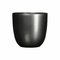 Bloempot Tusca - D25 X H23cm - Antraciet