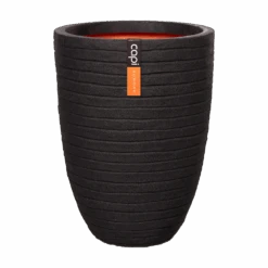 Capi Bloempot Nature Elegant Row NL - D34 X H47cm - Zwart