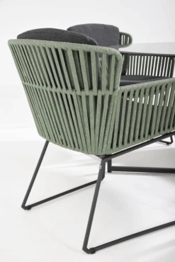 Vitali Dining Stoel - Groen - Incl. Kussens -Elho Verkoop vitali dining stoel groen incl kussens 5 2