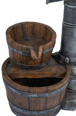 Waterornament Pomp Met Vaten - 74cm Hoog - Polystone -Elho Verkoop waterornament pomp met vaten 74cm hoog polystone 3